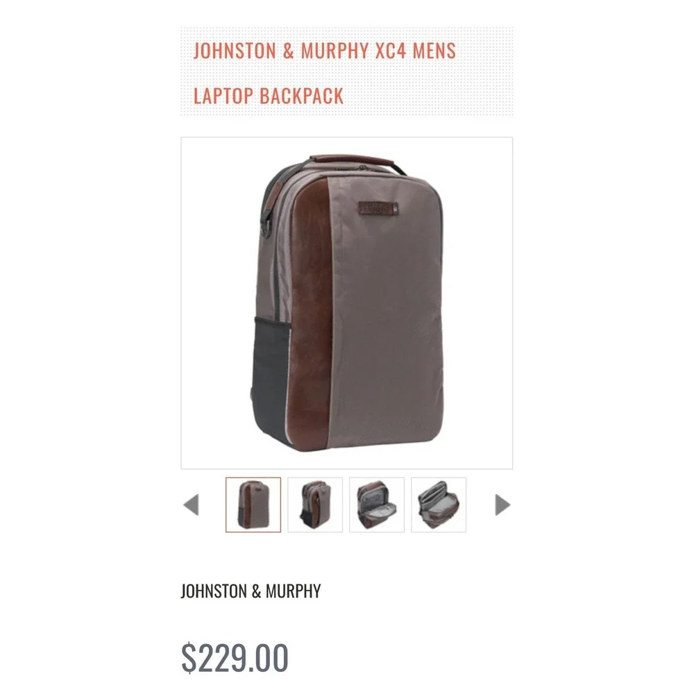 Johnston & Murphy XC4 Mens Laptop Backpack
